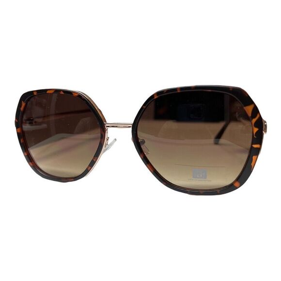 Laundry By Design Sunglasses‎ WMNS Brown Tortoise Shell Square Oversized Classic